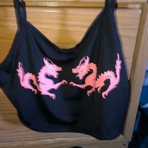 Cute dragon crop top!